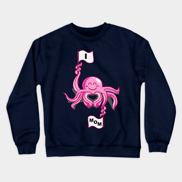 octopus love mom Crewneck Sweatshirt by osvaldoport76